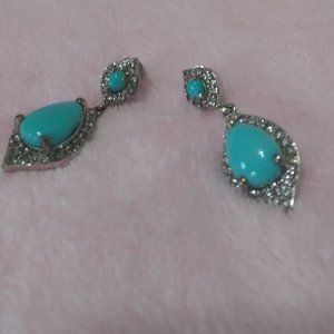 Beautiful Sonoran turquoise earrings